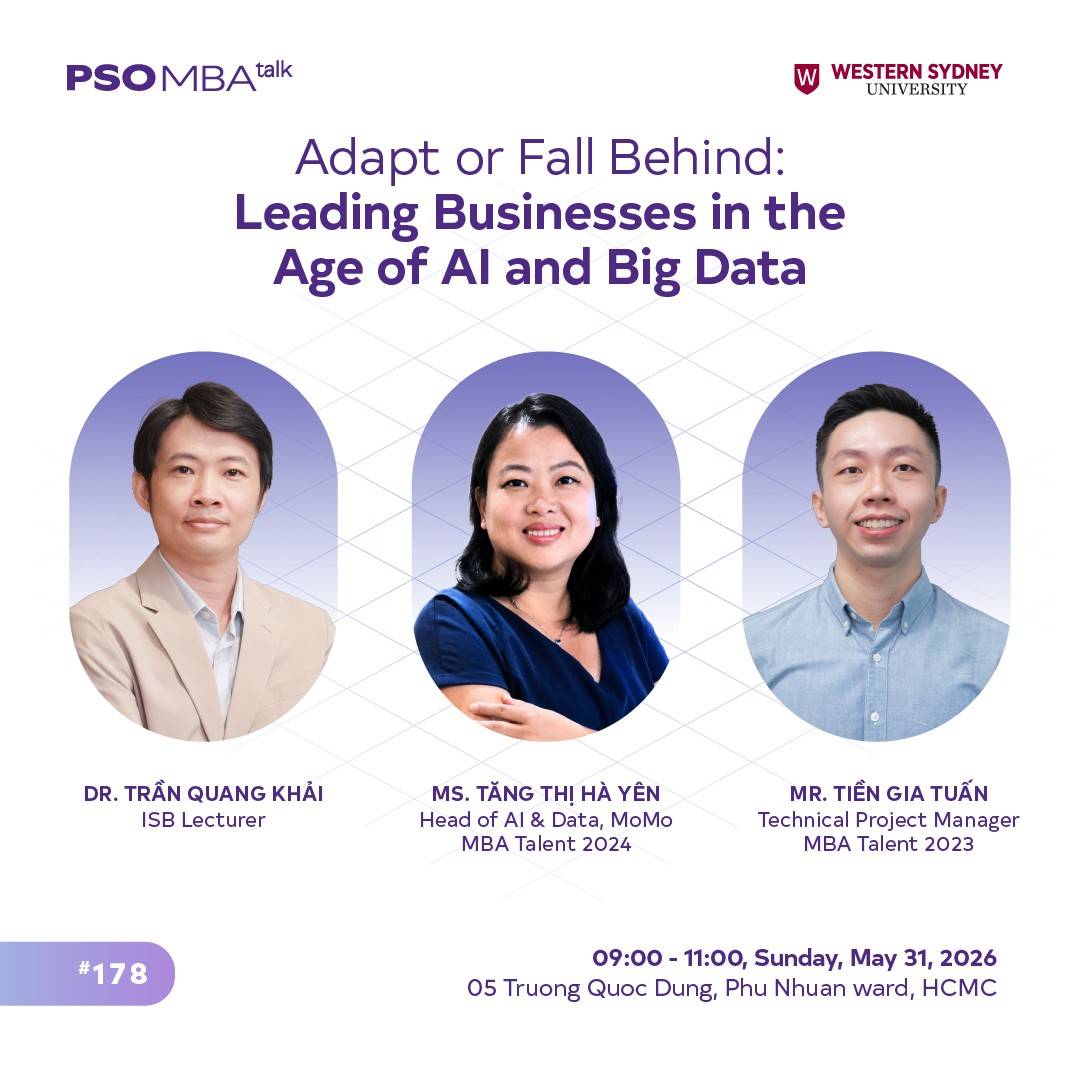 MBA Talk #178: Lãnh đạo doanh nghiệp trong kỷ nguyên AI và Big Data