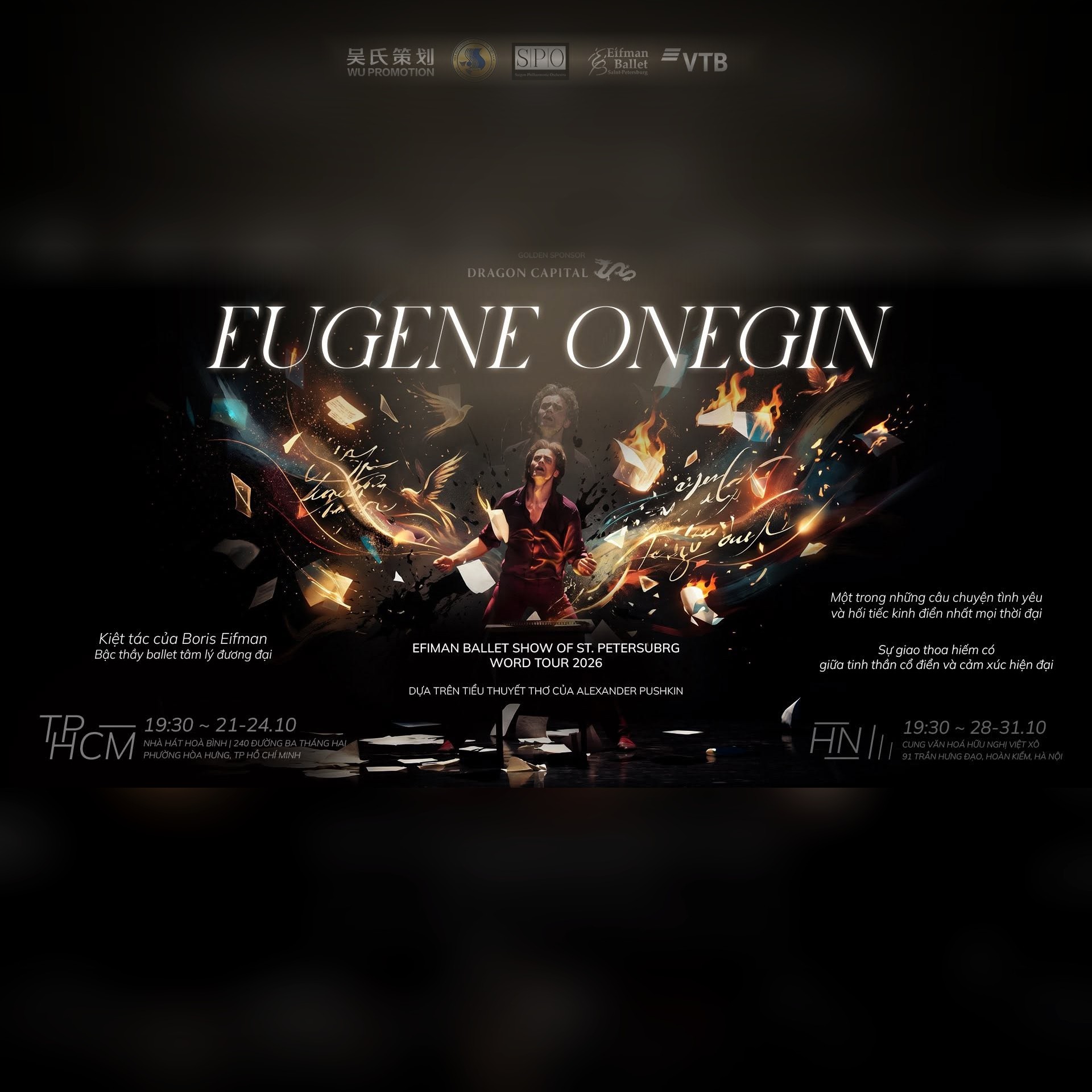 EIFMAN BALLET VIETNAM TOUR 2026 - EUGENE ONEGIN