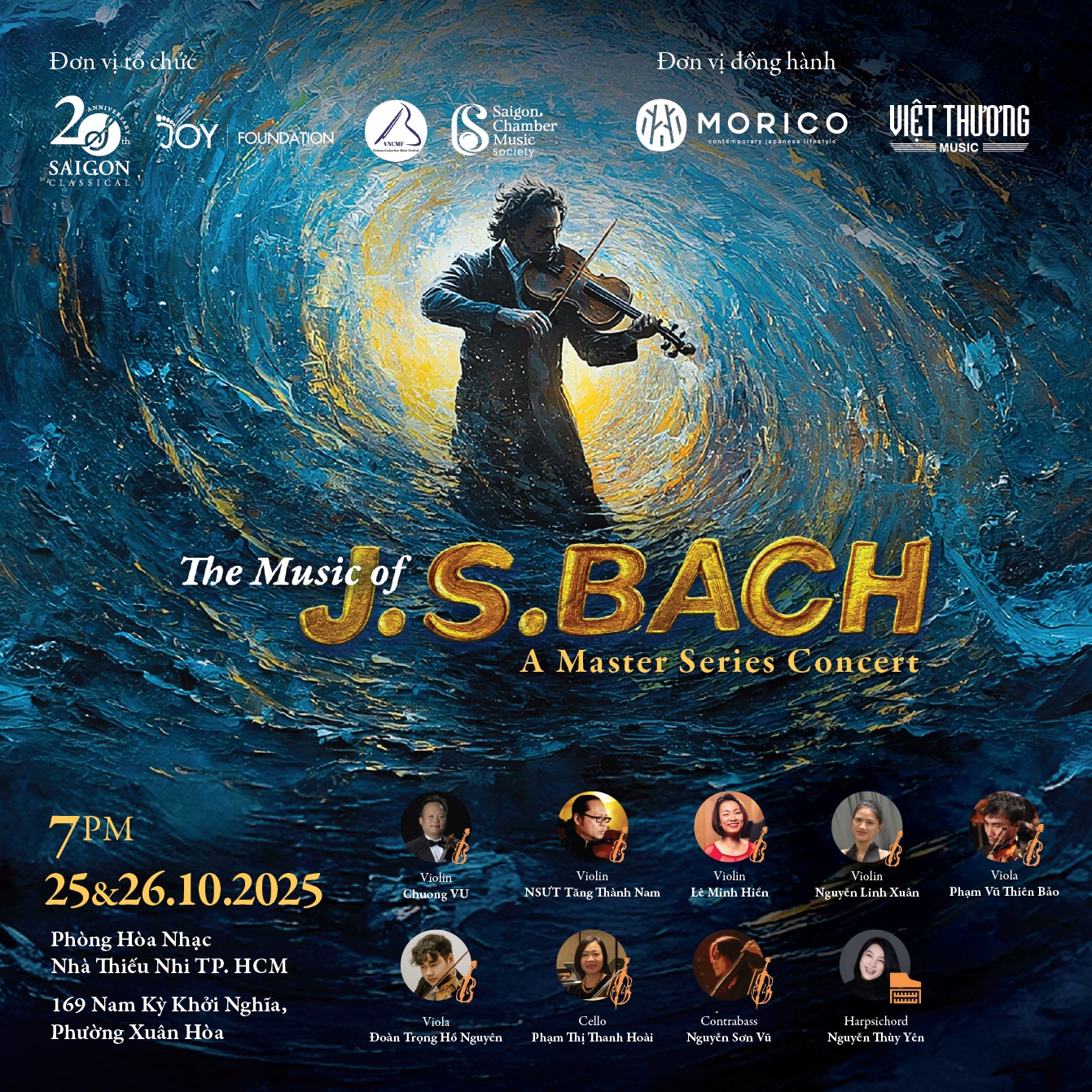 Concert: THE MUSIC OF JOHANN SEBASTIAN BACH (19:00, CN, 26.10.2025)