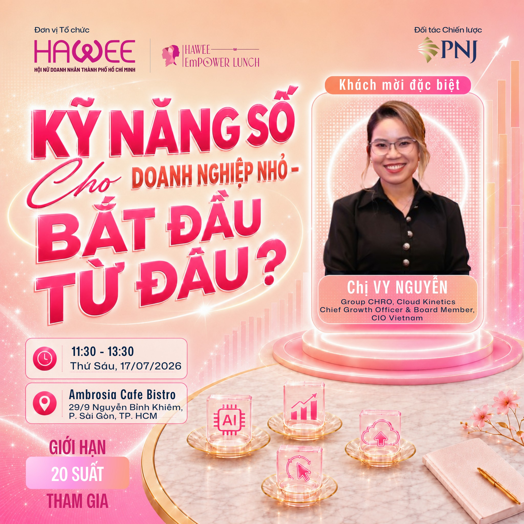 HAWEE EmPower Lunch: Kỹ năng số cho doanh nghiệp nhỏ - Bắt đầu từ đâu?