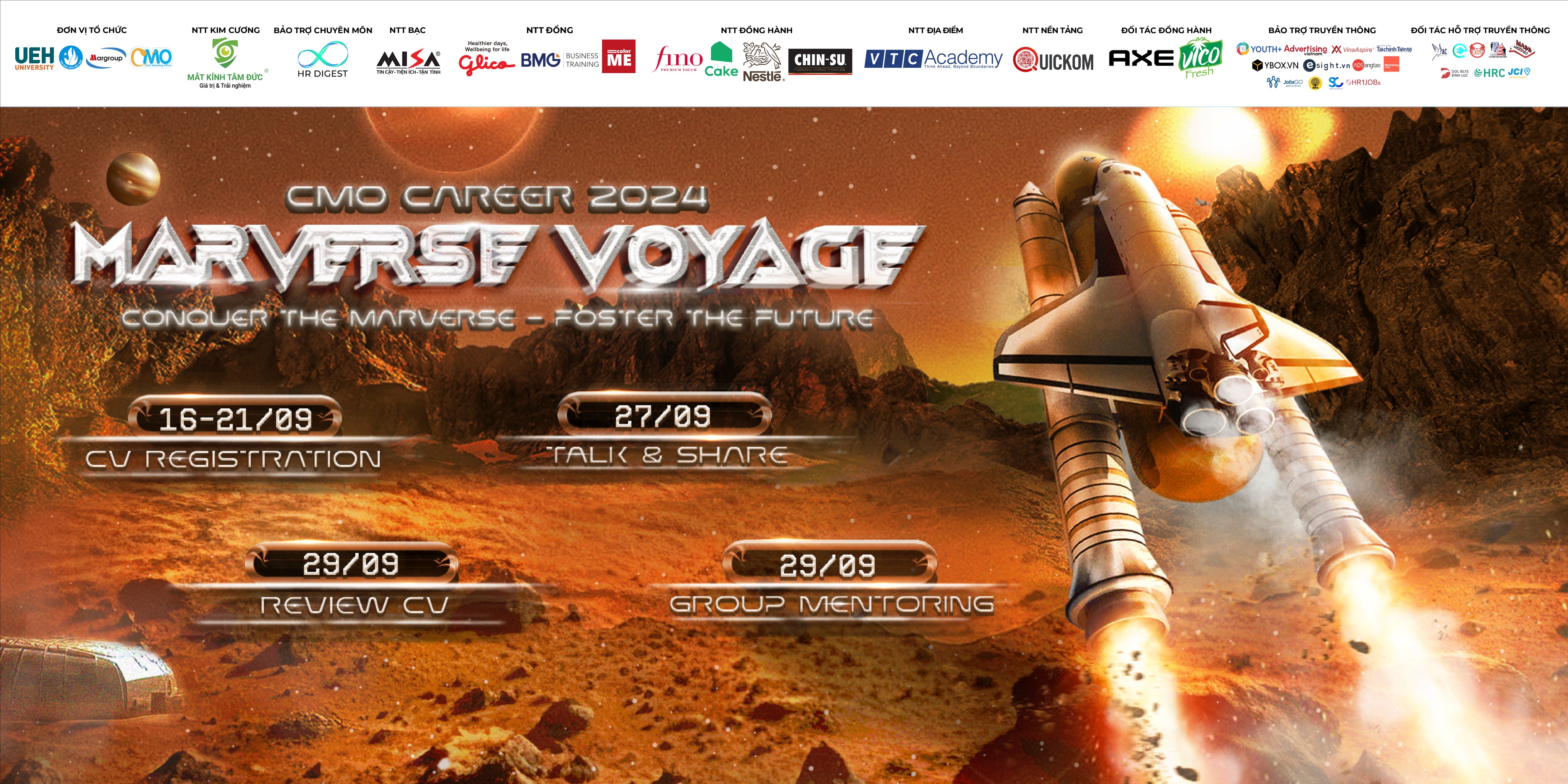 CMO CAREER 2024: Đăng ký tham gia hoạt động Review CV