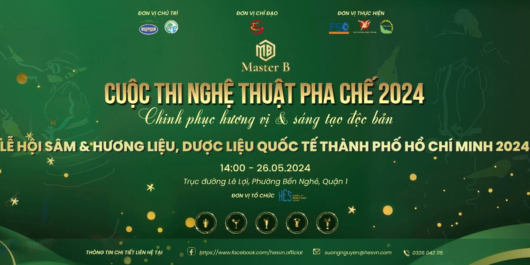 Bartender Show 2024 - Lễ Hội Sâm và Hương Liệu, Dược Liệu Quốc Tế TP.HCM 2024